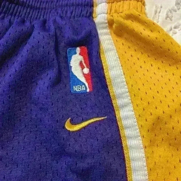 Nike swingman, purple and gold, NBA‎ basketball shorts. Men’s size medium - Picture 2 of 7